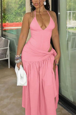 Elegant Wrap Skirt Set