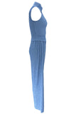 Sleeveless Wide-Leg Pants Set