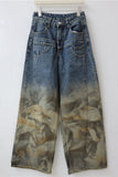 Gradient Wash High-Waist Baggy Jeans