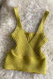 Ribbed V-Neck Tank Top