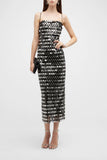 Sequin Spaghetti Strap Midi Dress