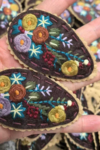 Floral Pattern Hair Clip