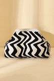 Zigzag Pattern Woven Pouch Bag