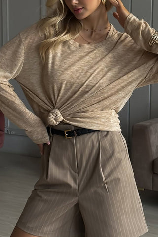 Sheer Relaxed Long Sleeve Top