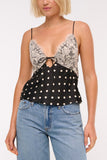Lace and Polka Dot Camisole
