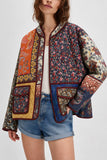 Patchwork Floral Quilted Coat