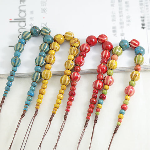 Boho Beaded Cord Necklace