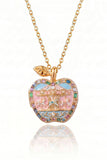 Ballerina Charm Apple Locket Necklace