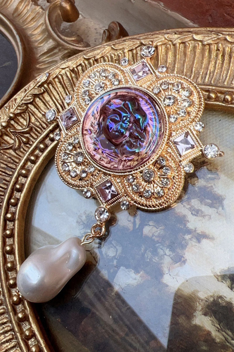 Vintage-Inspired Ornate Statement Brooch