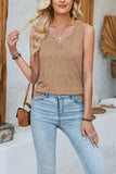 Eyelet-Detail Tank Top