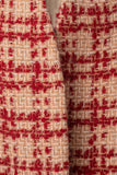 Plaid Tie-Waist Long Sleeve Coat