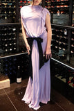 Elegant Draped Evening Dress