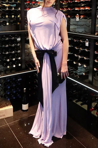 Elegant Draped Evening Dress