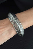 Textured Snake Wrap Cuff Bracelet