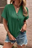 Button-Detail Casual Blouse