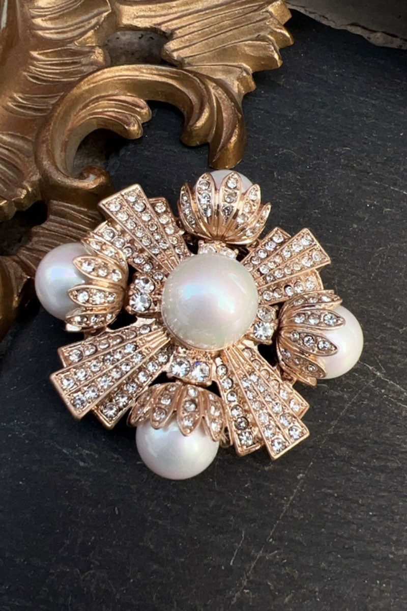Vintage-Inspired Ornate Statement Brooch