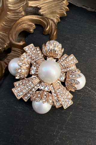 Vintage-Inspired Ornate Statement Brooch
