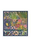 Patchwork Floral Print Square Scarf