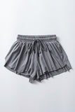 Elastic-Waist Casual Shorts