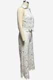 Sleeveless Lace Pants Set