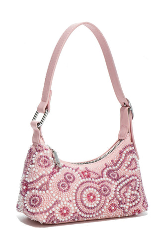 Pearl Beaded Hobo Bag