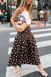 Polka Dot Midi Skirt