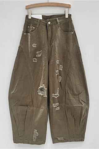 Distressed Cargo Pants