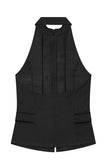 Zipper Front Double-Breasted Tank Top