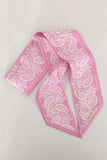 Assorted Print Satin Finish Skinny Scarf