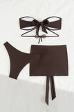 Elegant Tie-Detail Bikini Set