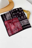 Paisley and Geometric Print Square Scarf
