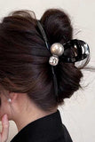 Marbled Sphere Stack Hair Claw Clip