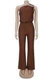 Elegant One-Shoulder Jumpsuit