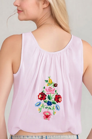 Floral Tie-Front Blouse