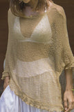 Sheer Asymmetric Hem Blouse