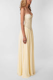 Lace Corset Halter Maxi Casual Dress