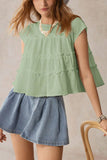 Ruffled Sleeveless Blouse