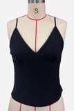 Patterned V-Neck Camisole Top