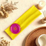 Large Button Detail Elastic Headband