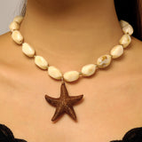 Heart Pendant Beaded Necklace