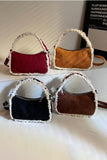 Fringe-Trimmed Shoulder Bag