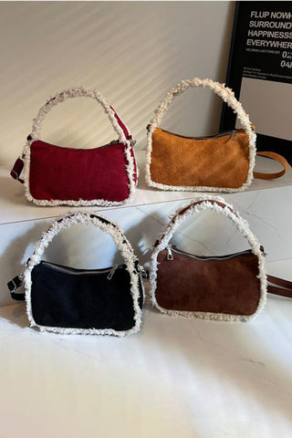 Fringe-Trimmed Shoulder Bag