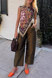 Asymmetrical Fringe Cross Top