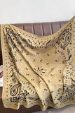 Paisley Print Square Scarf