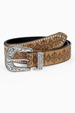 Embossed Western Buckle Belt