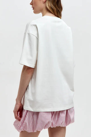 Graphic Print Crew Neck Short Sleeve Tee