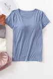 Built-In Bra Short-Sleeve T-Shirt