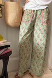 Floral Pocket Casual Pants