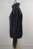 Stand Collar Asymmetric Button-Front Jacket
