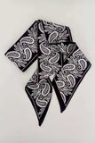 Assorted Print Satin Finish Skinny Scarf